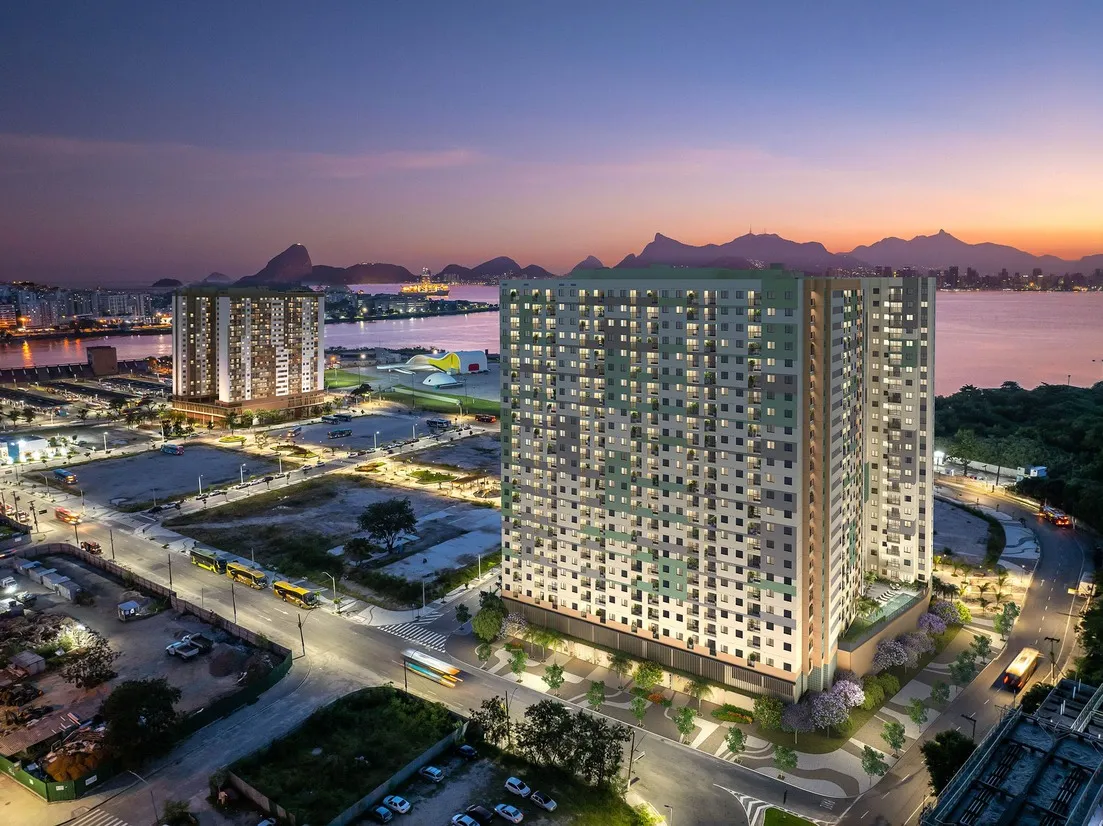 Vista aérea da Baía de Guanabara — Niterói, Rio de Janeiro