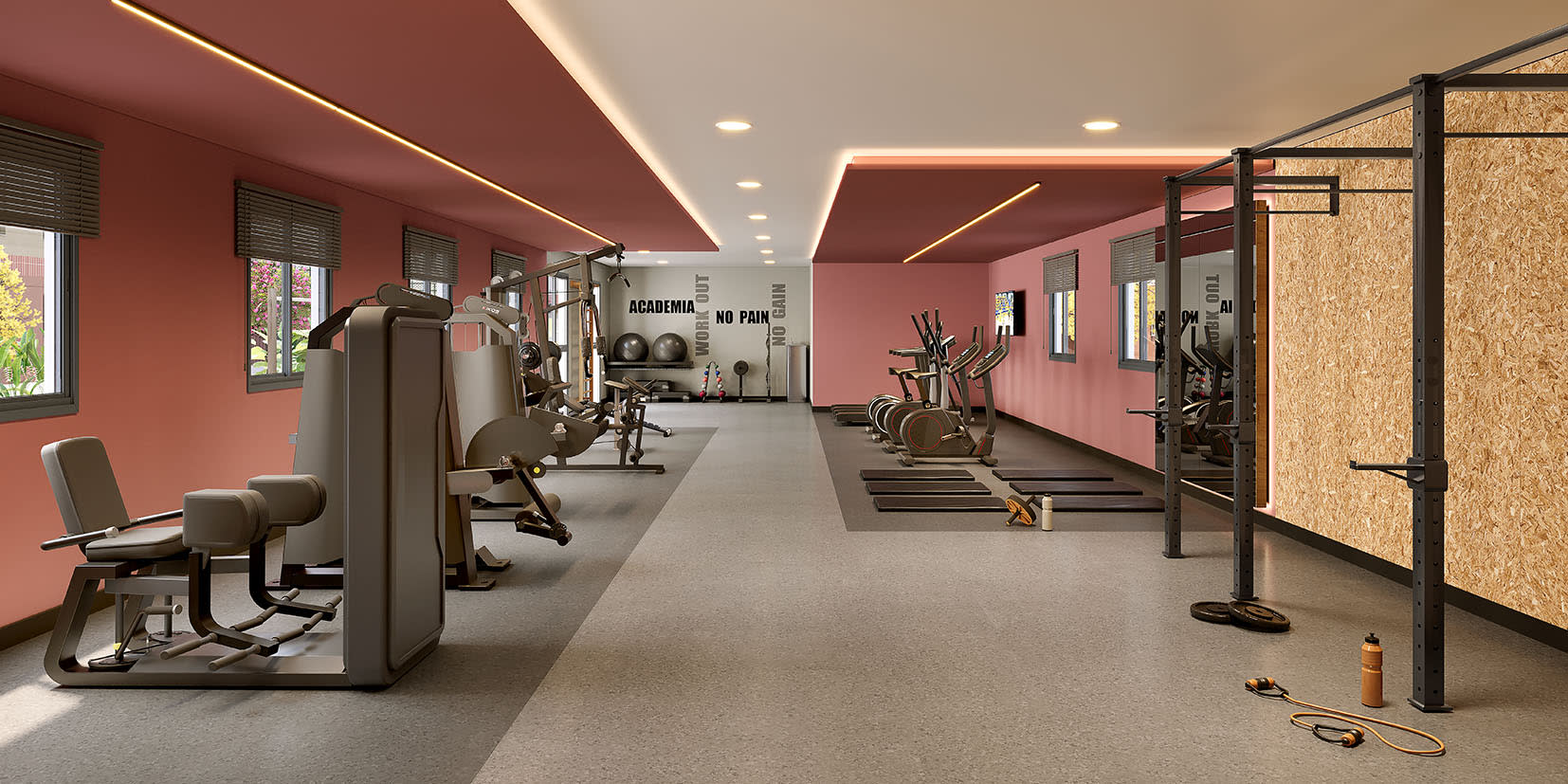 Academia fitness completa — Orla Central