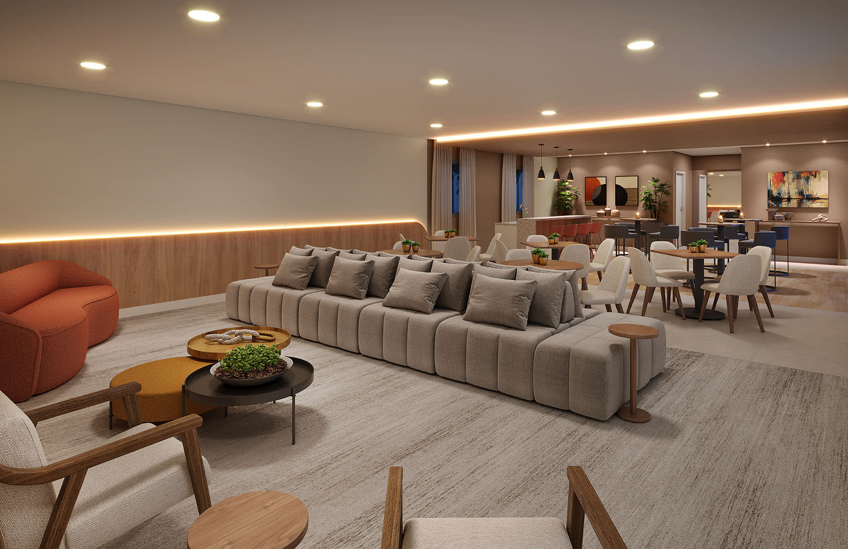 Salão de festas 97m² — Orla Central